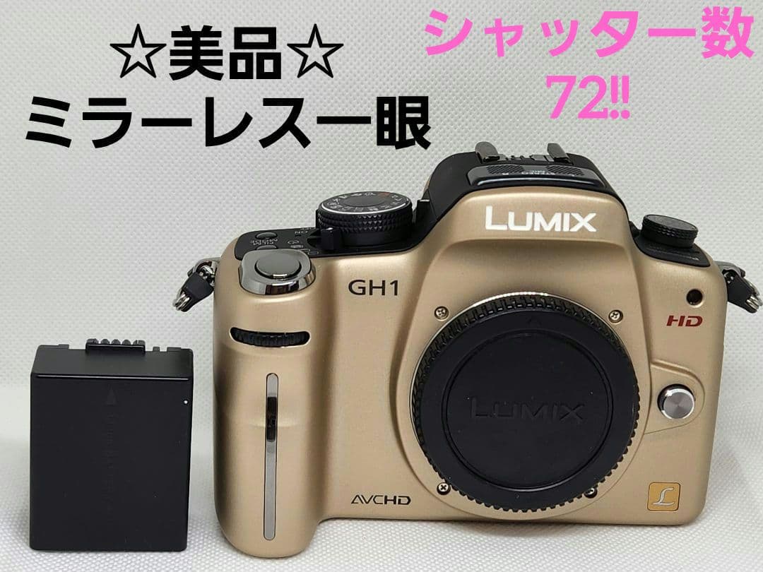 bassyLUMIX GH1 ゴールド AVCHD ミラーレスカメラ 美品