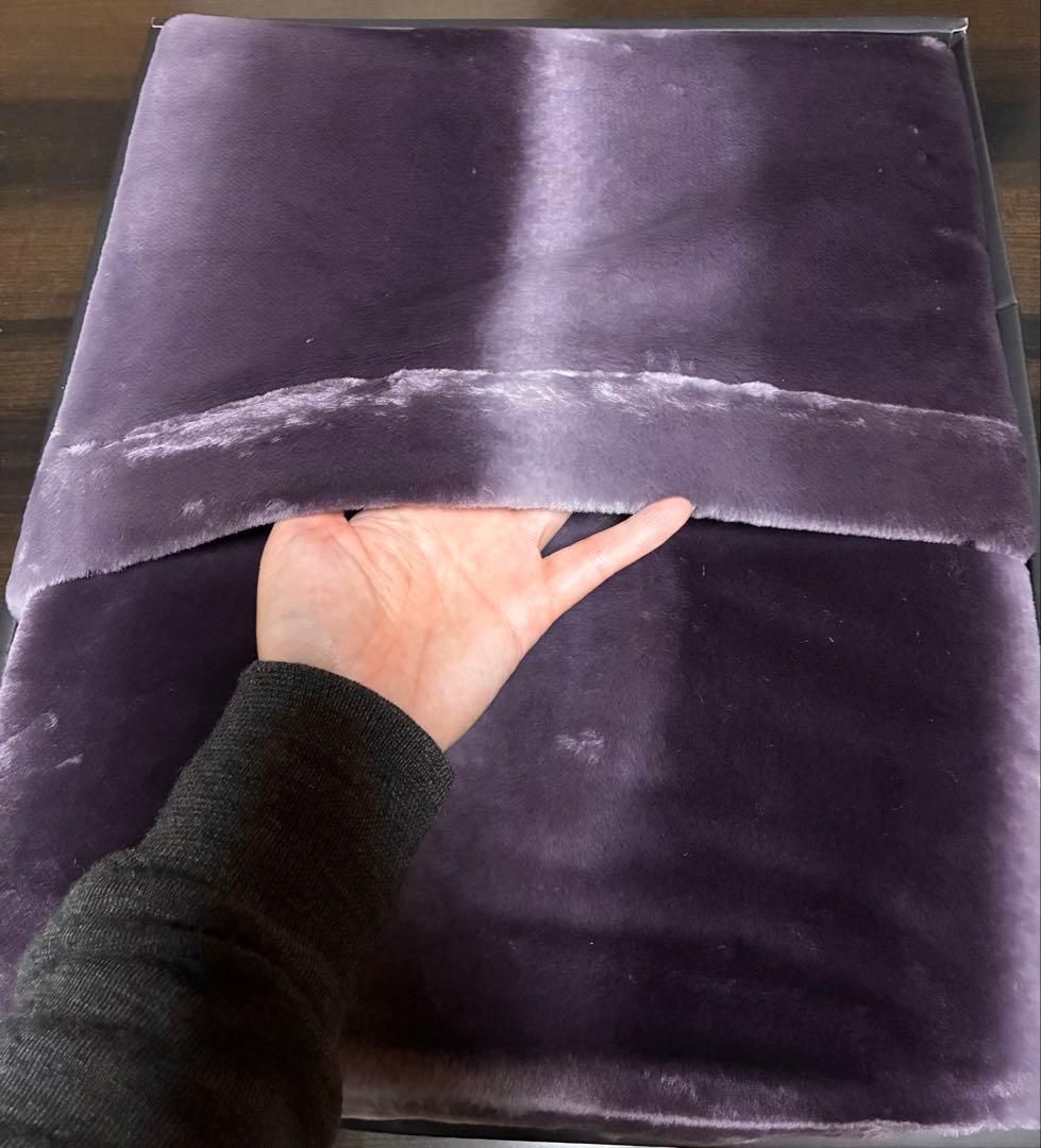 西川　プレミアムファー毛布　シルキータッチ