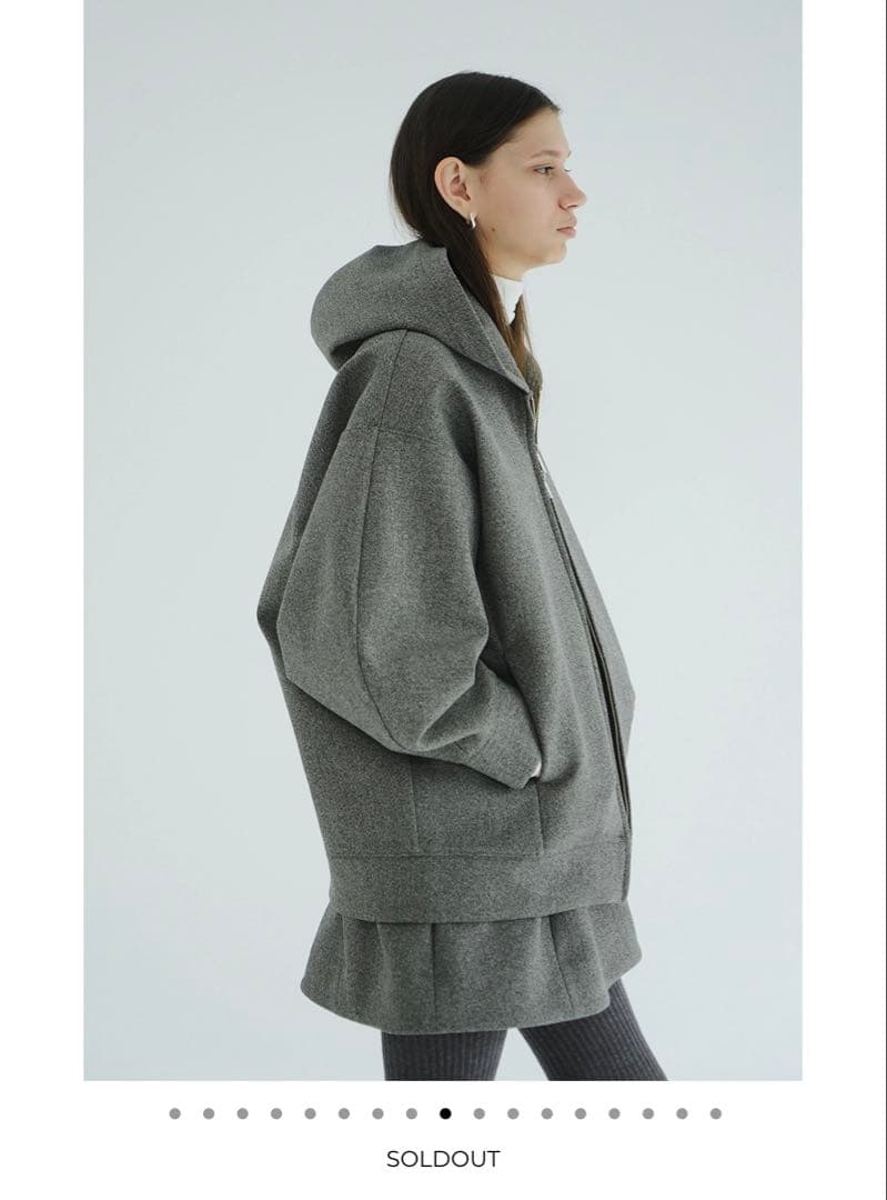 【25AW】【美品】CLANE クラネ ボンディングジップフーディー