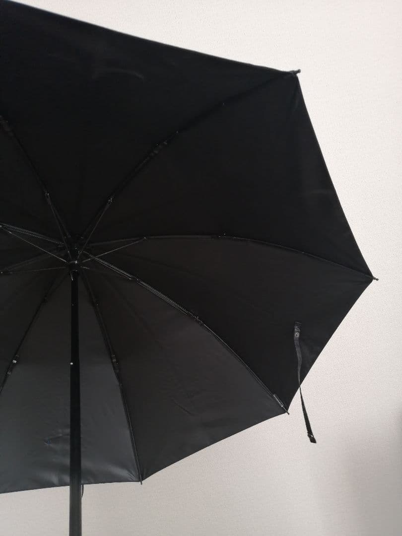 サンバリア100 折りたたみ日傘 2段折り 無地 ネイビー