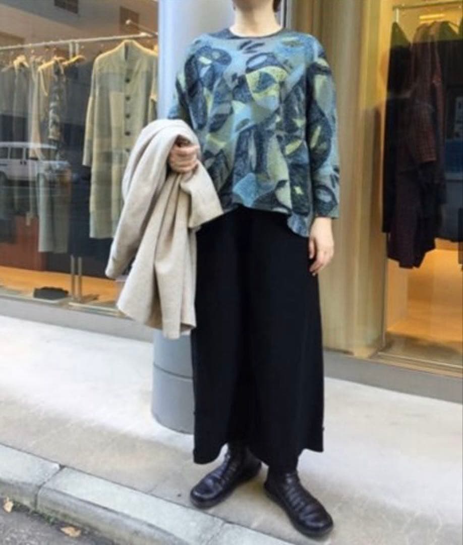 ヨーガンレール　ウールフエルト　ワイド&バルーン　パンツシルエット