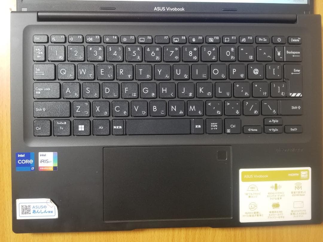 Windowsノート本体 ASUS Vivobook i7-1255u 16GB 512GB WUXGA