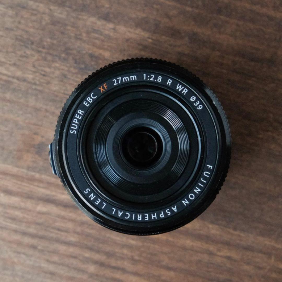 [良品]FUJIFILM X27mmF2.8 R WR/パンケーキレンズ