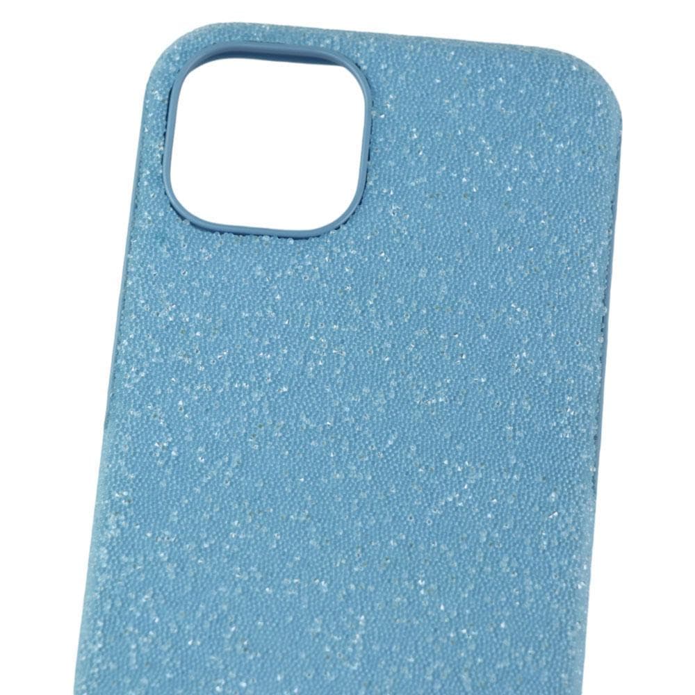 【スワロフスキー】クリスタル iPhone13ケース ライトブルー