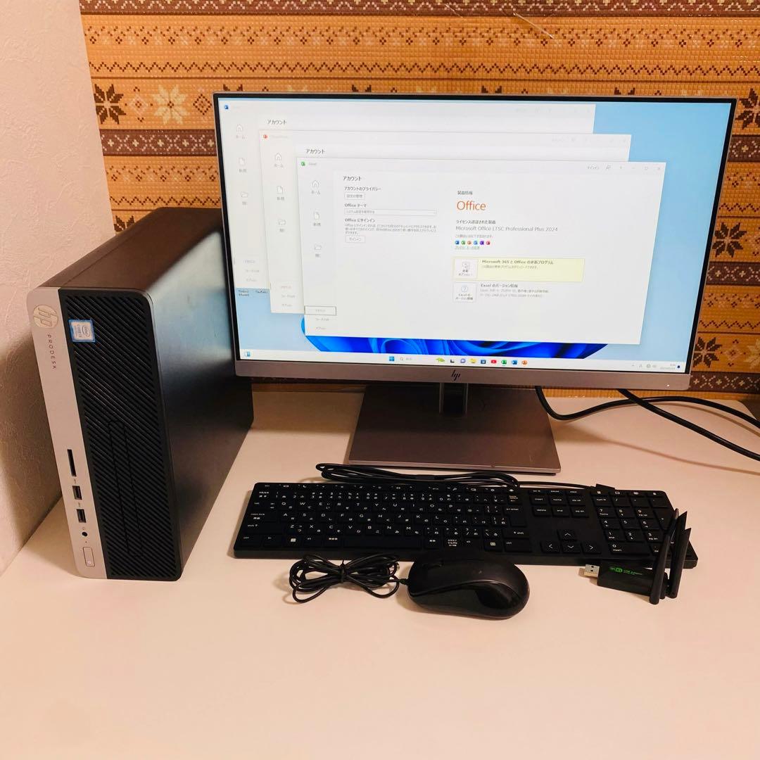 Y629 HPデスクトップSSD第9世代高速Windows11オフィス2024付