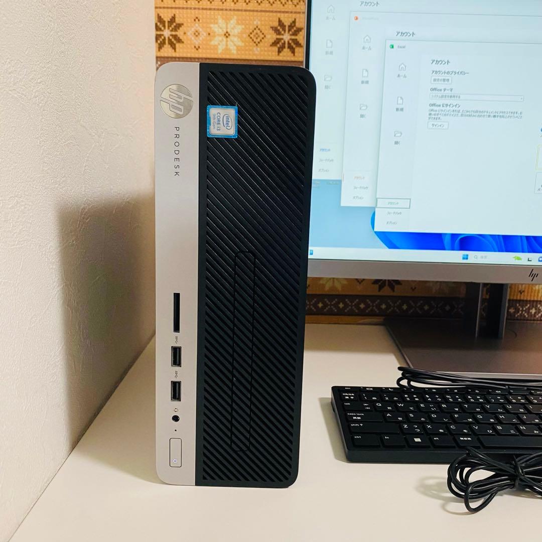 Y629 HPデスクトップSSD第9世代高速Windows11オフィス2024付