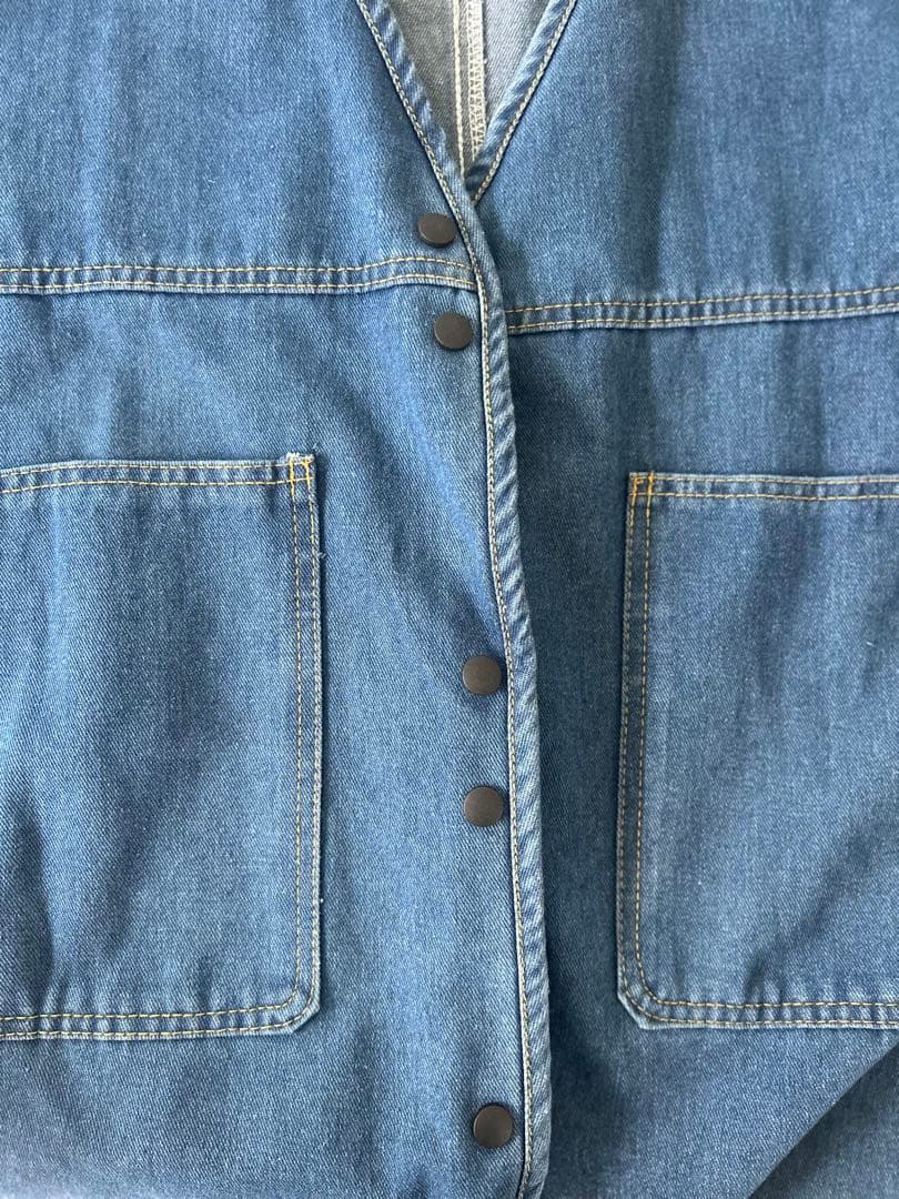 【値下げしました♩】v-collar denim jacket arulle