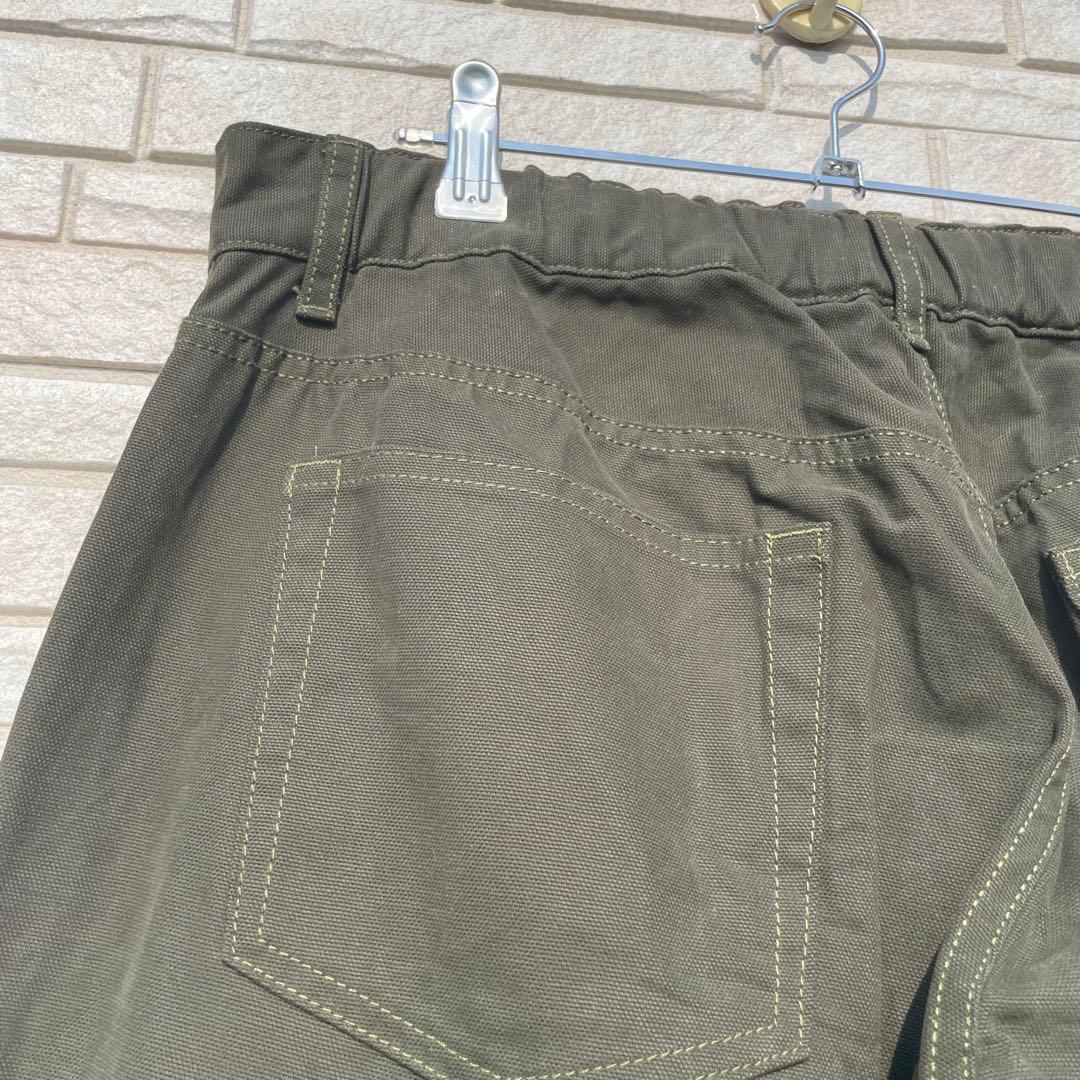 ディアスポラ　パンツ　XL ダブルニー　カーキ　WHATZIS別注