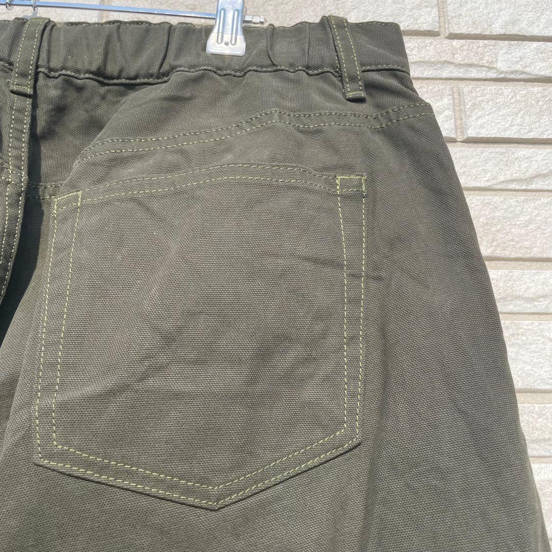 ディアスポラ　パンツ　XL ダブルニー　カーキ　WHATZIS別注