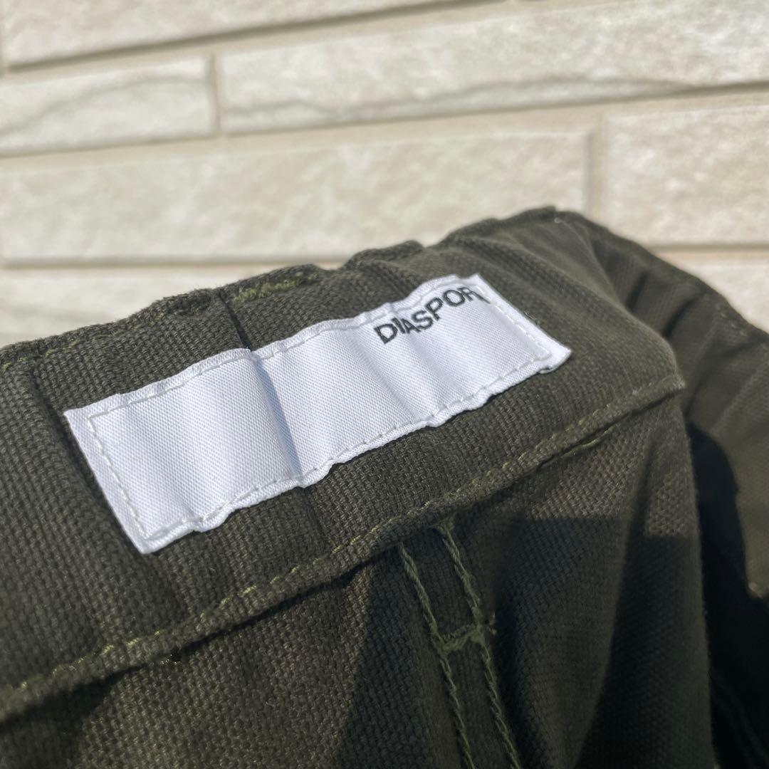 ディアスポラ　パンツ　XL ダブルニー　カーキ　WHATZIS別注