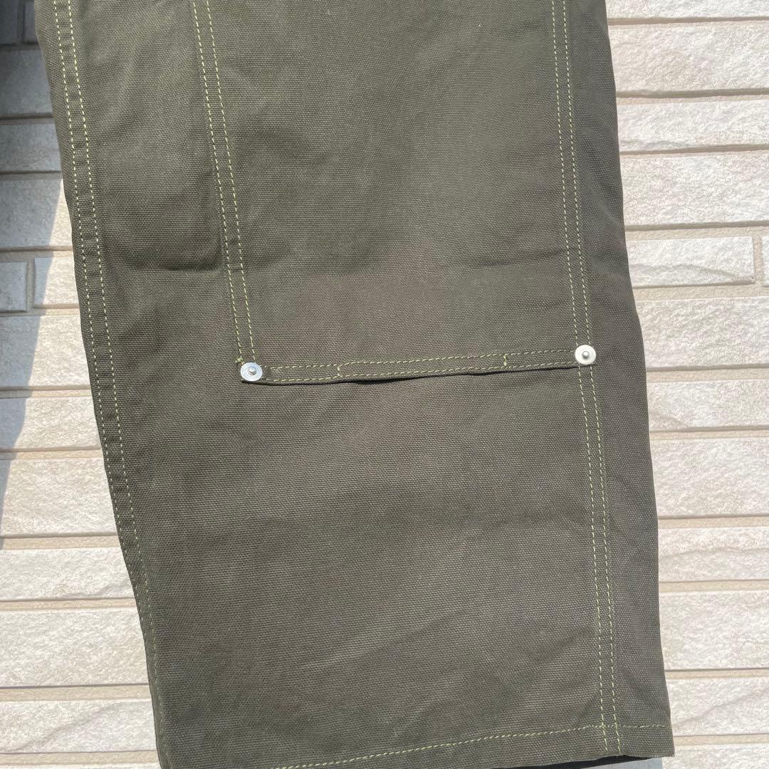 ディアスポラ　パンツ　XL ダブルニー　カーキ　WHATZIS別注