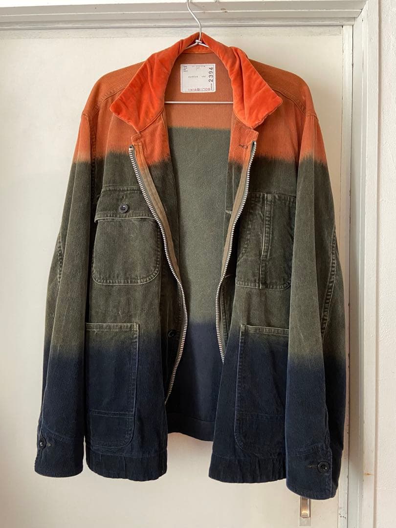 sacai サカイ Dip Dye Corduroy Jacket