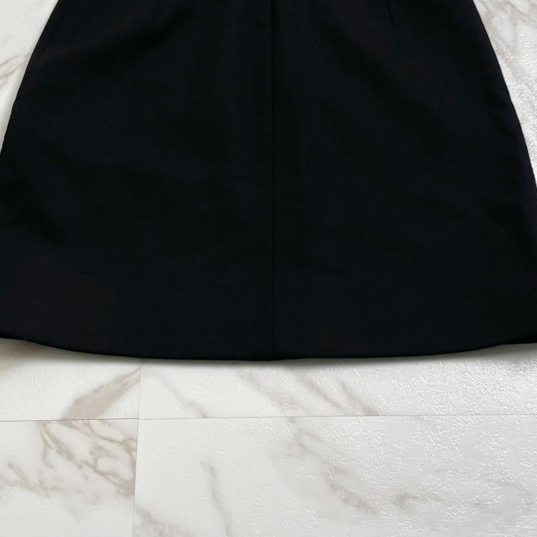 極美品　ドルチェ&ガッパーナ　ダブルジップ　レオパード　ミニスカート　ブラック