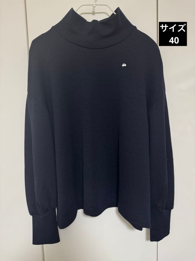 ミナペルホネン yukioto ウール ハイネックカットソー サイズ40 美品