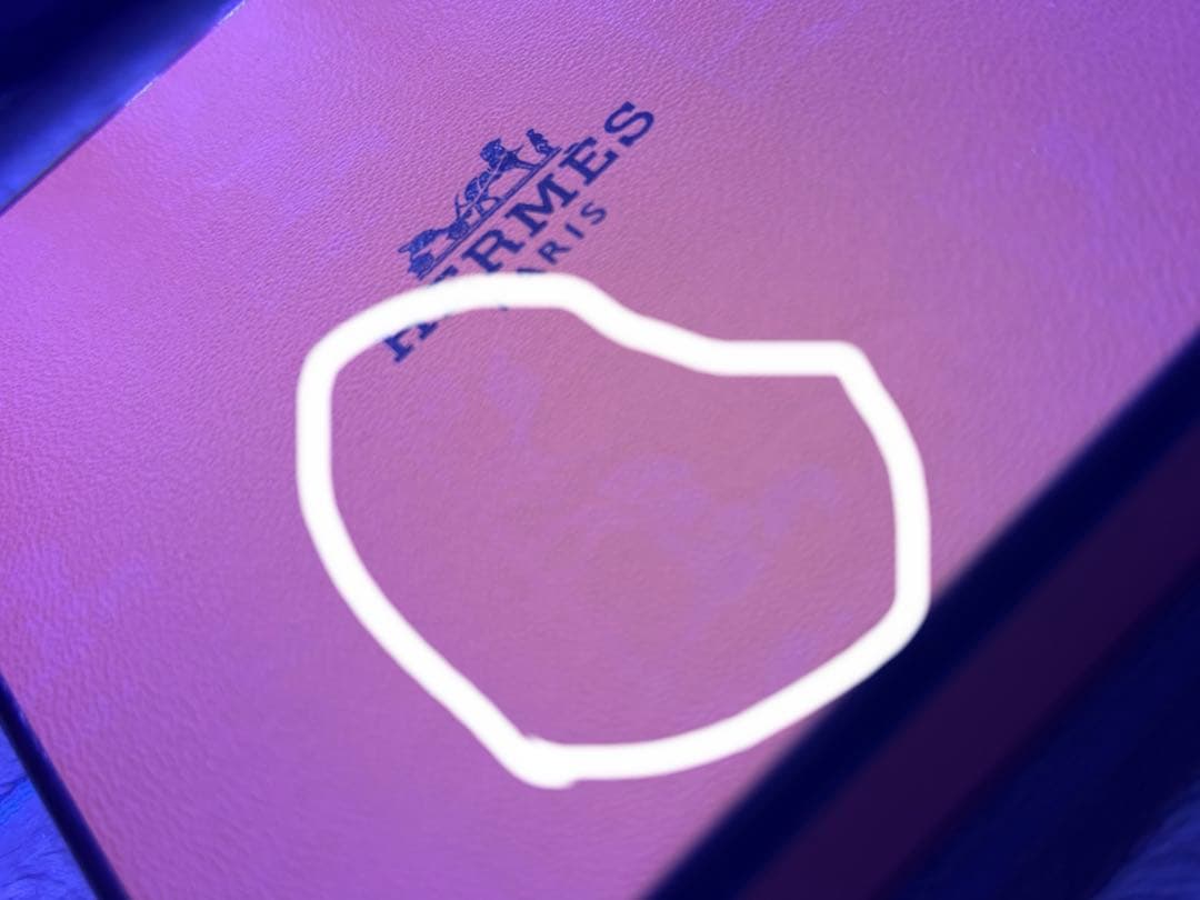 【エルメス◆新品同様】エナメルブレスレット クリックH 白×金　PM