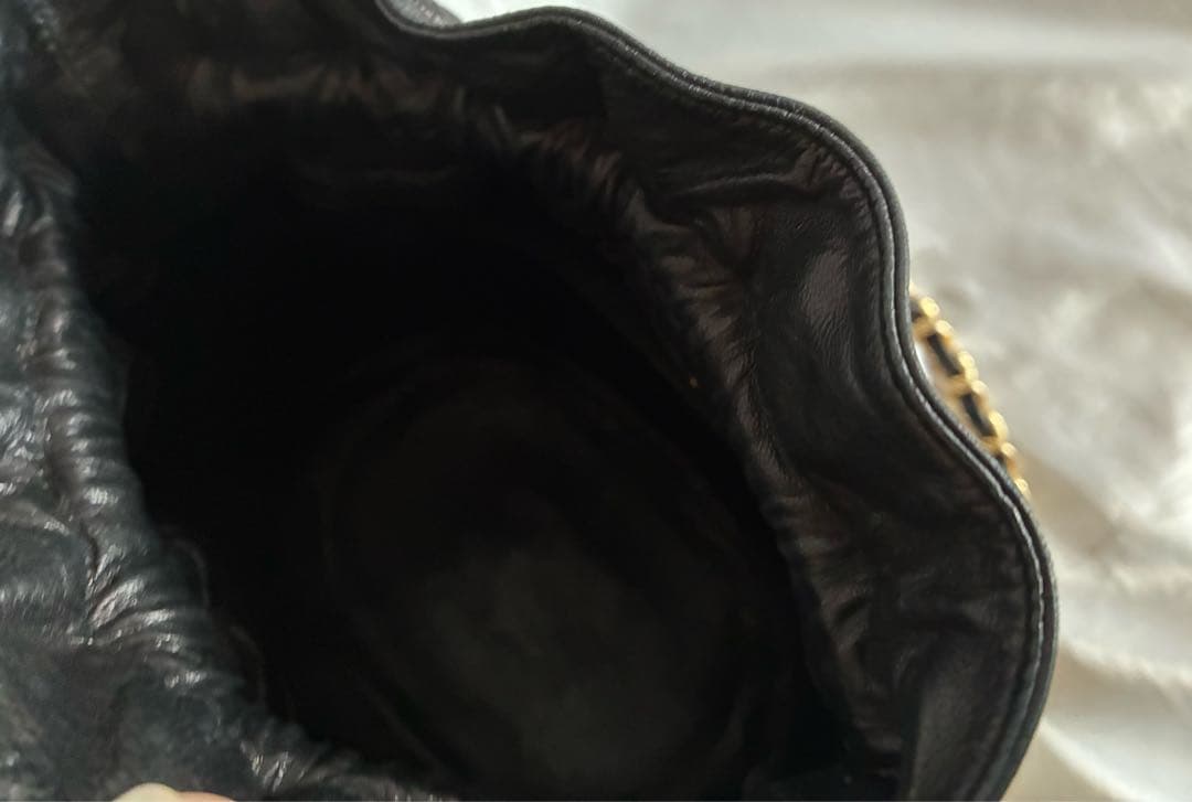 にこにこ 様♡CHANEL 巾着　マトラッセ　ラムスキン チェーンバッグ