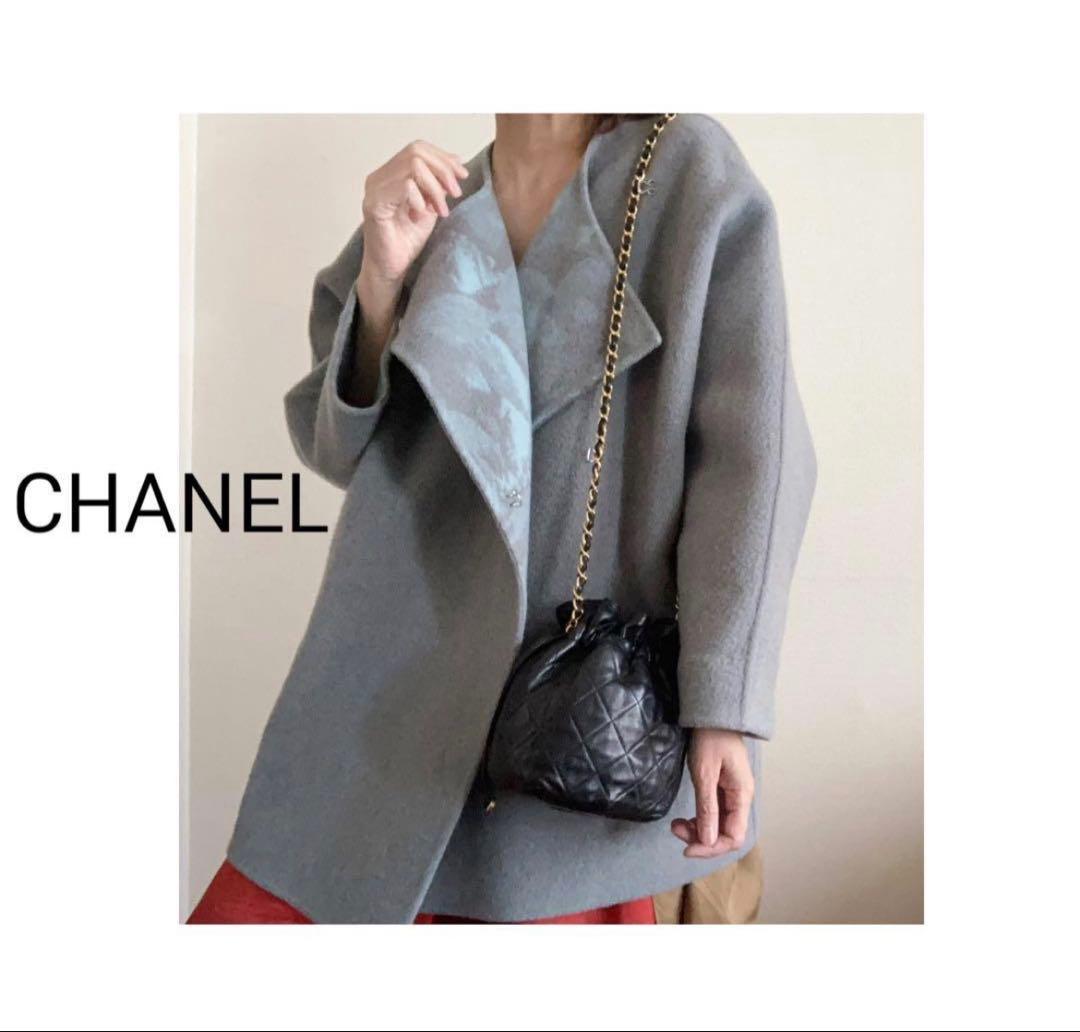 にこにこ 様♡CHANEL 巾着　マトラッセ　ラムスキン チェーンバッグ