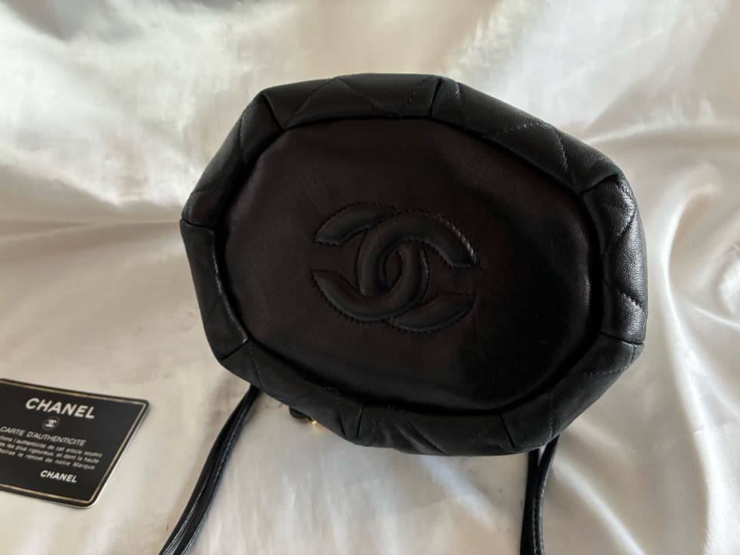 にこにこ 様♡CHANEL 巾着　マトラッセ　ラムスキン チェーンバッグ