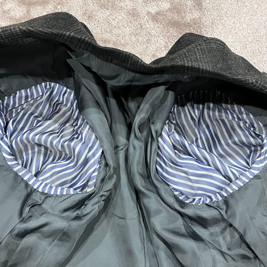 TOMORROWLAND シングルスーツ　セットアップ　チェック柄　カシミヤ混