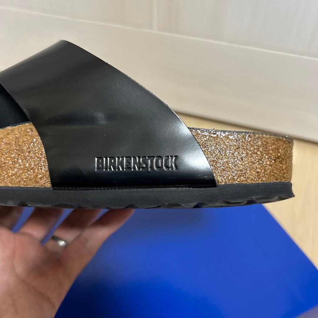 【試着のみ】ビルケンシュトック　EDIFICE別注　ビッグバックル　ラムゼス　黒