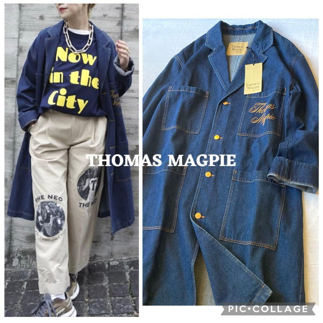 【新品 タグ付き】トーマスマグパイ デニムロングコート ユニセックス 金ボタン