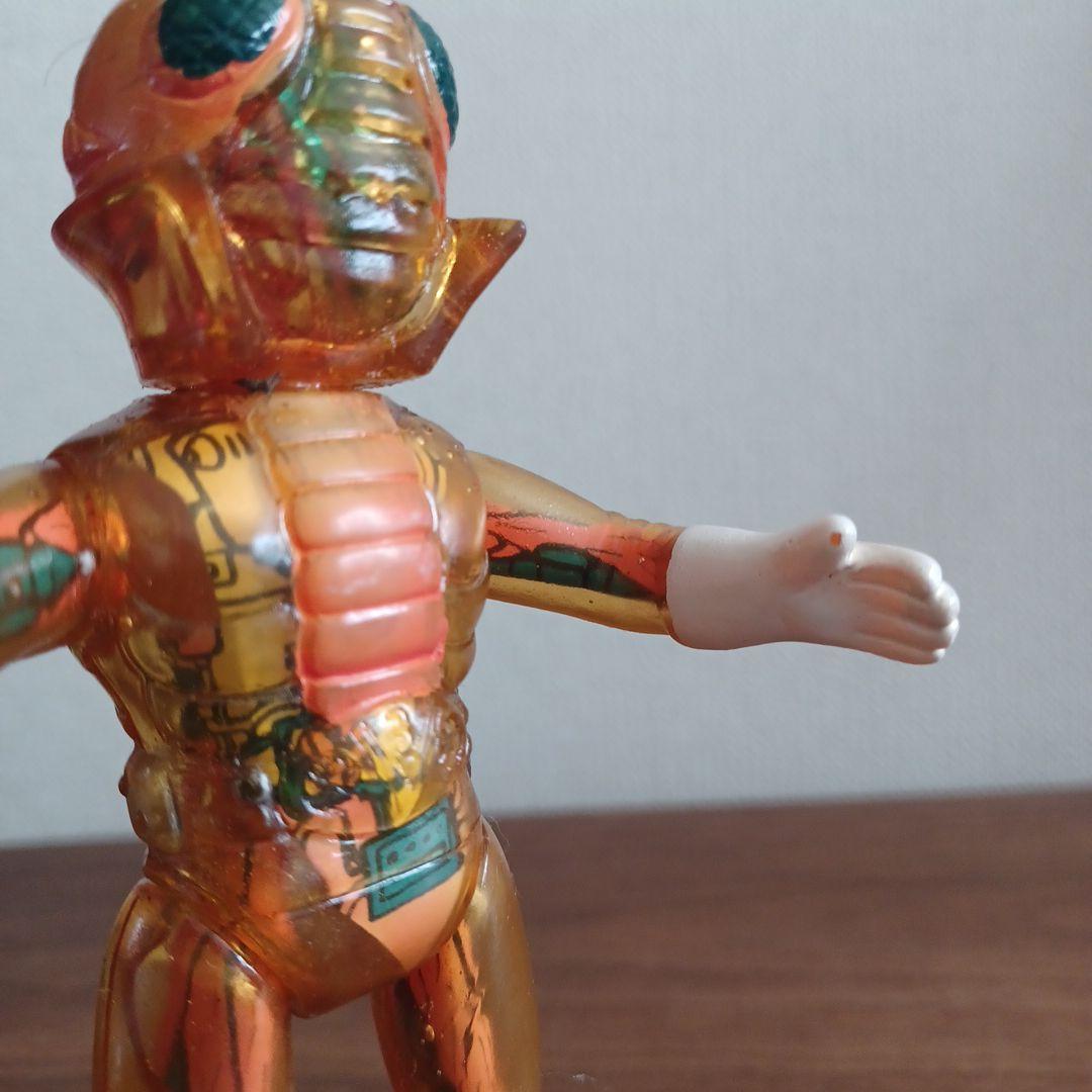 当時物ポピー製 スケルトンモールドあり「仮面ライダーV3 」希少ソフビフィギュア