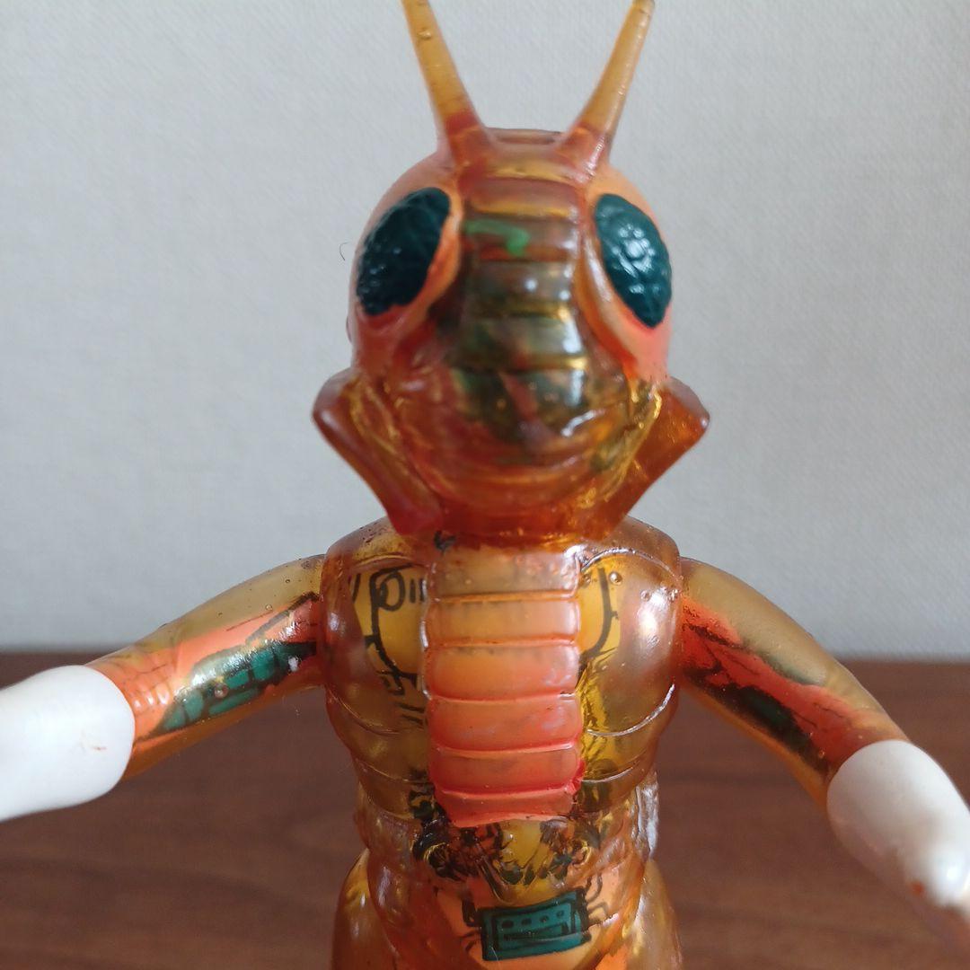 当時物ポピー製 スケルトンモールドあり「仮面ライダーV3 」希少ソフビフィギュア