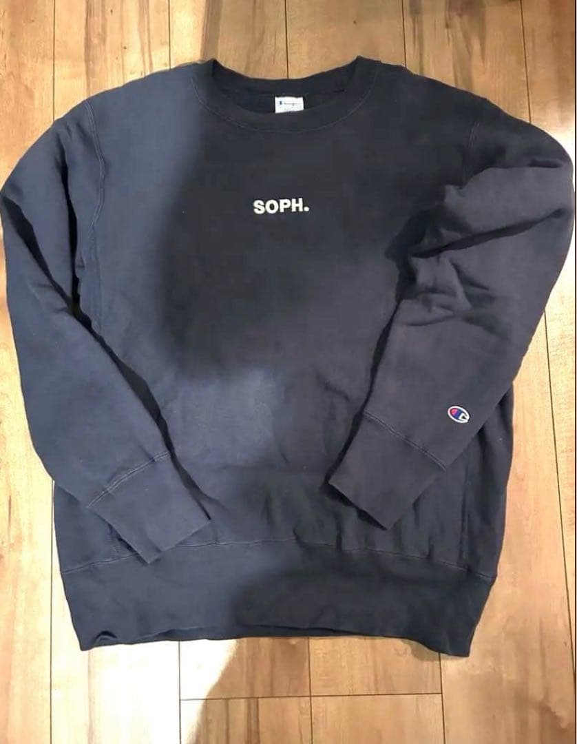 肉厚　SOPH.×Champion リバースウィーブ　ネイビー　Lサイズ　美品