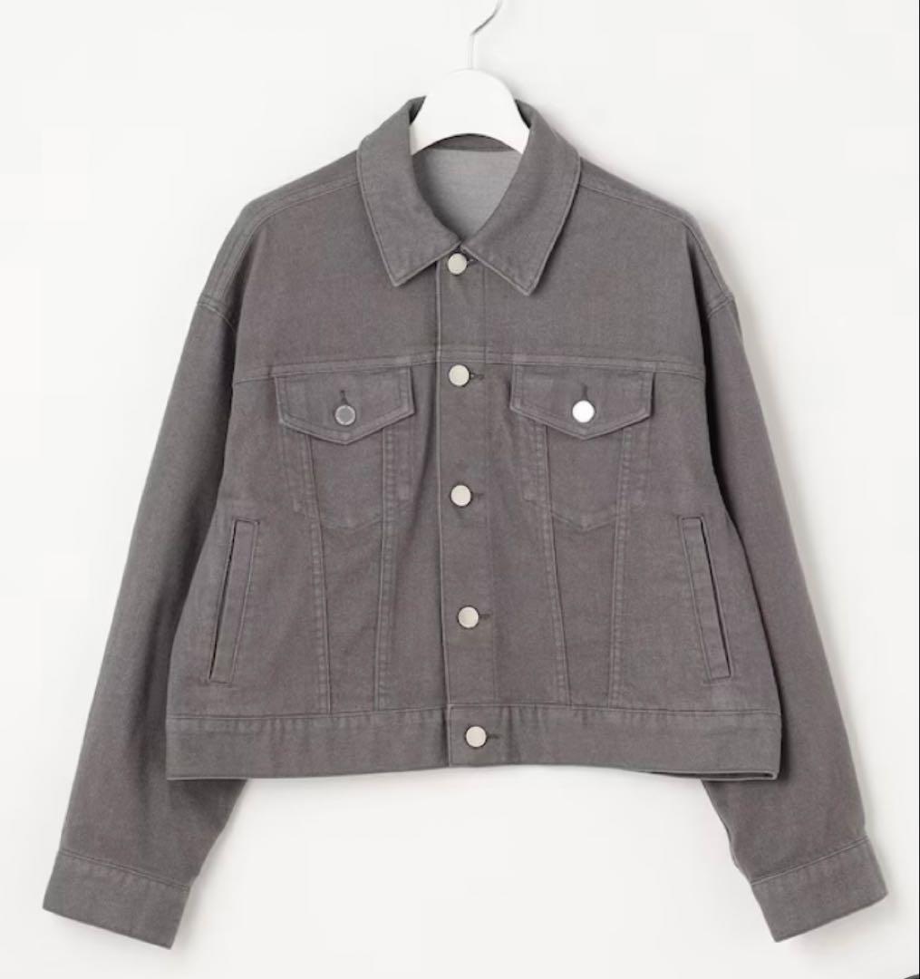 【未使用品】自由区 ウスカルデニム襟付き ジャケット