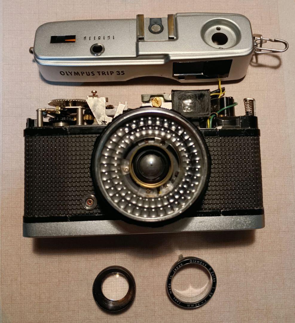 フィルムカメラ【整備、完動品、美品】オリンパストリップ35