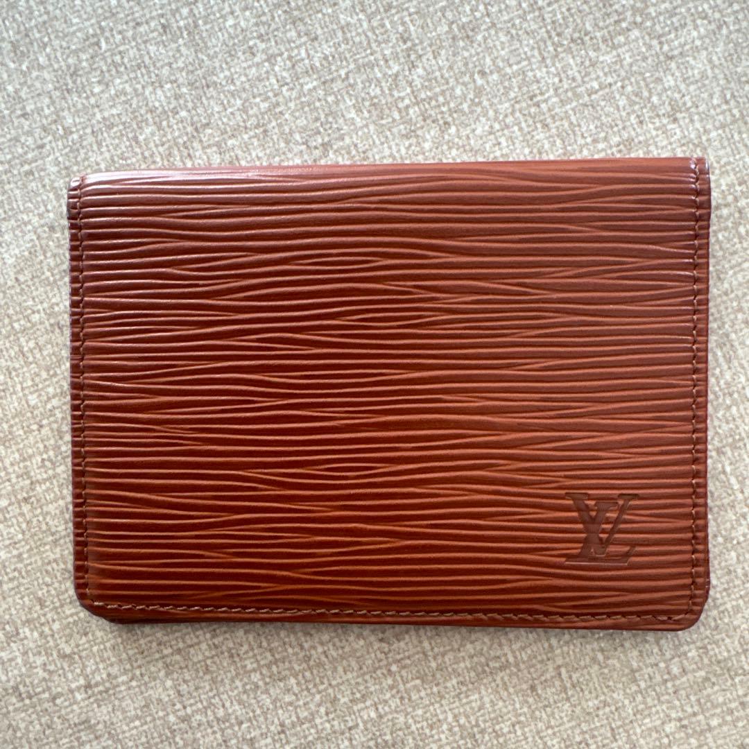 ルイ・ヴィトン エピ 名刺入れ ブラウン超美品