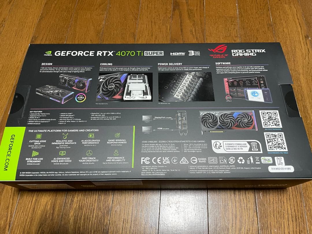 【中古品】ROG-STRIX-RTX4070TIS-O16G-GAMING