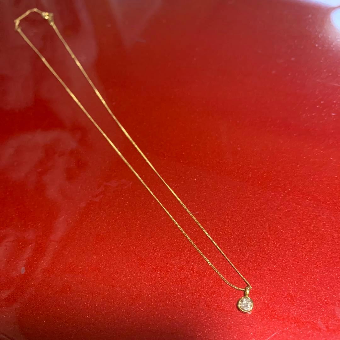 ゴールド ダイヤモンド ネックレス K18