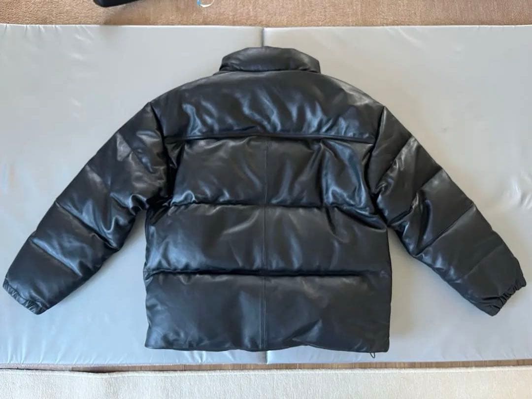 ジャケット・アウター ADAM PATEK leather looose down jacket