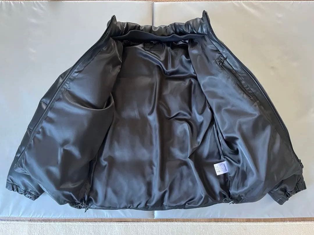 ジャケット・アウター ADAM PATEK leather looose down jacket