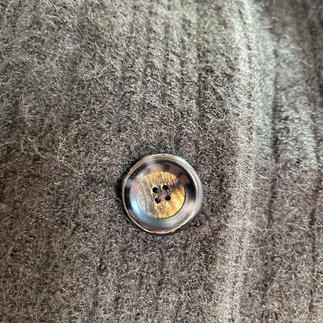 【アキア 】GRES イタリア製生地 モヘアウール　ファー付ロングコート