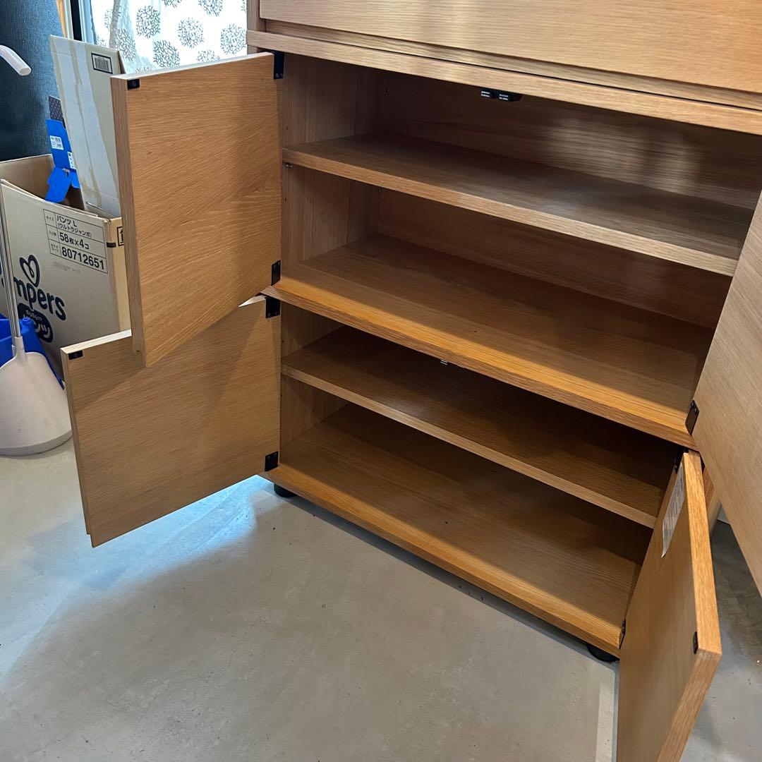 無印良品 スタッキングキャビネット オーク