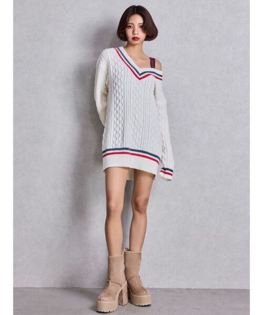 【美品】✨GYDA✨フェイクムートンplatformショートブーツ23.5