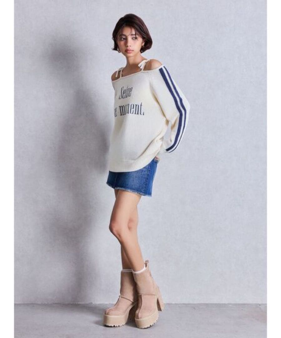 【美品】✨GYDA✨フェイクムートンplatformショートブーツ23.5