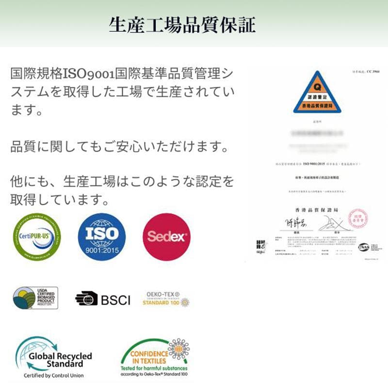 マットレスシングル硬め 23㎝厚 ポケットコイル 竹炭ウレタン 腰痛対策 圧縮