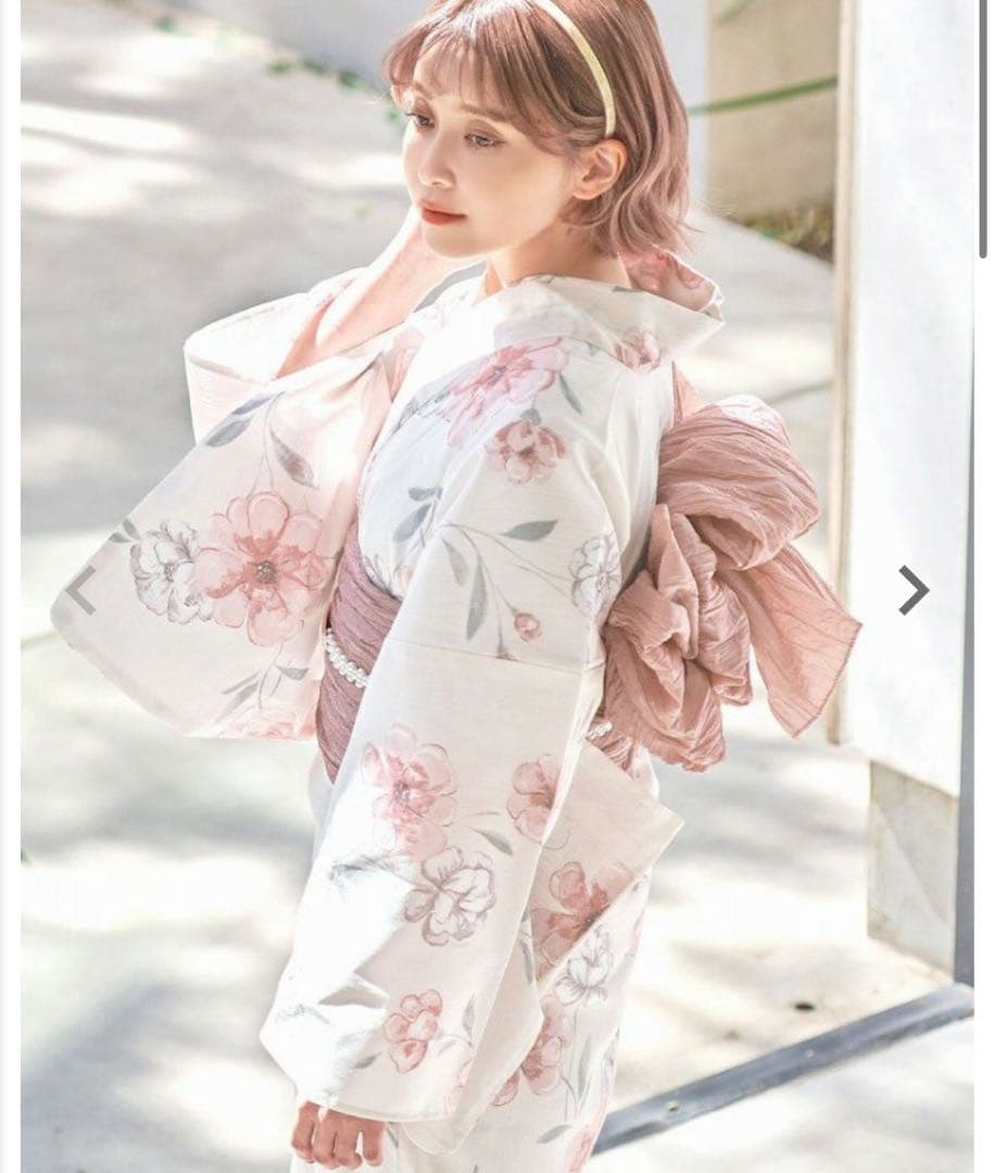 dita 浴衣 桜梅桃李 5点セット ピンク