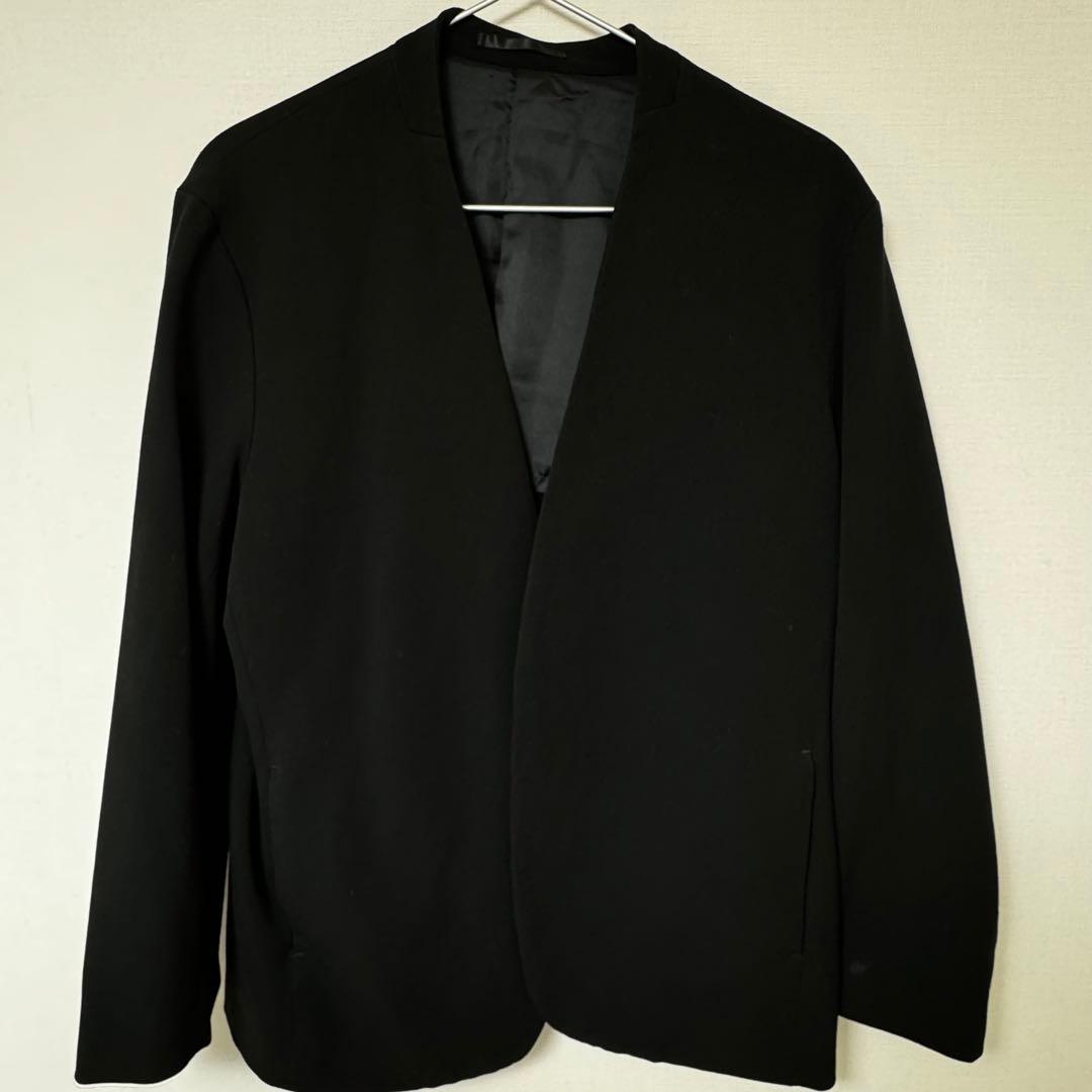 MAISON SPECIAL ノーカラージャケット 44 黒