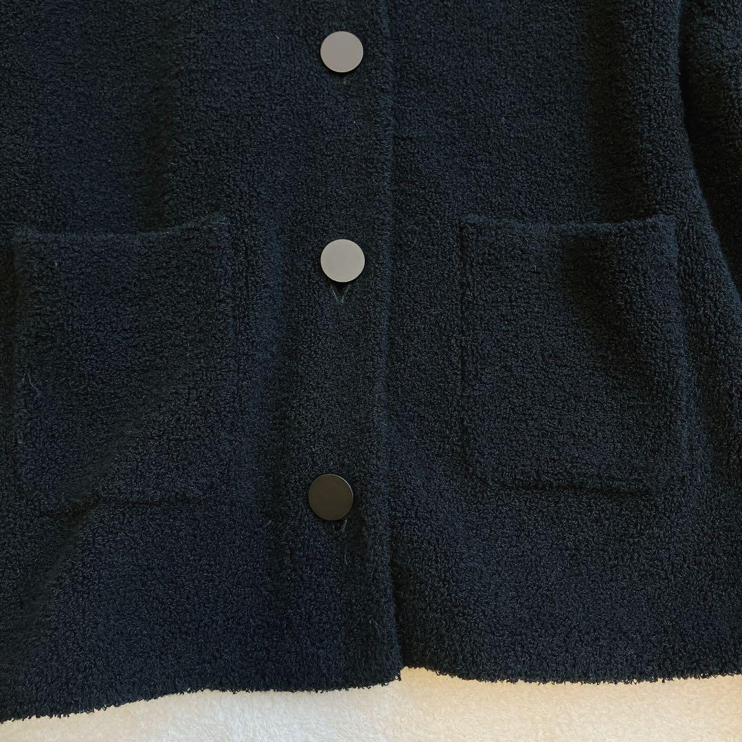 THIRD MAGAZINE パイルジャケット アンサンブル 黒 24SS