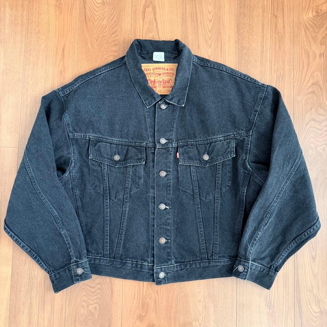 希少サイズ◎ 90s リーバイス 70598 ブラック デニムジャケット
