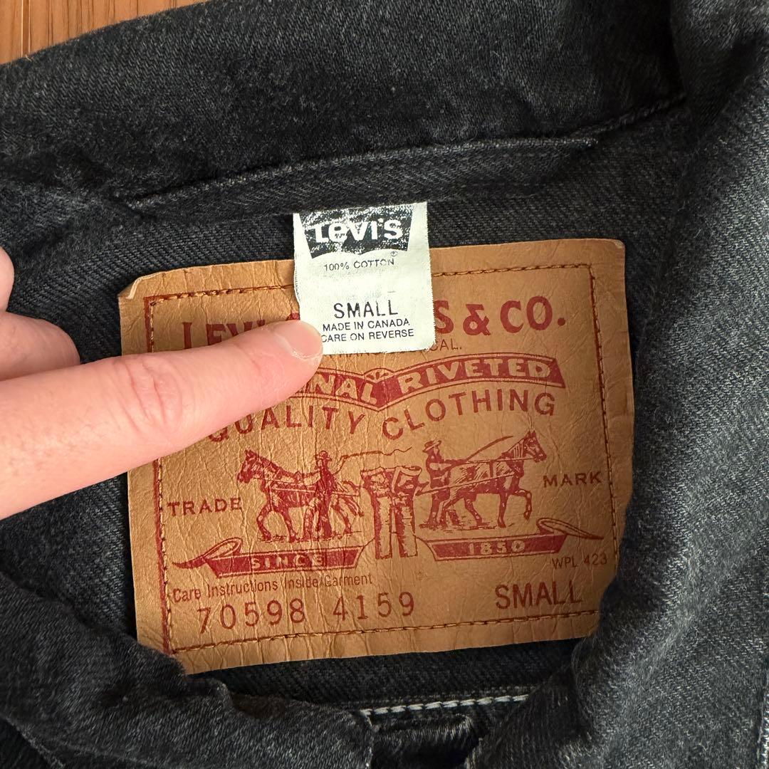 希少サイズ◎ 90s リーバイス 70598 ブラック デニムジャケット