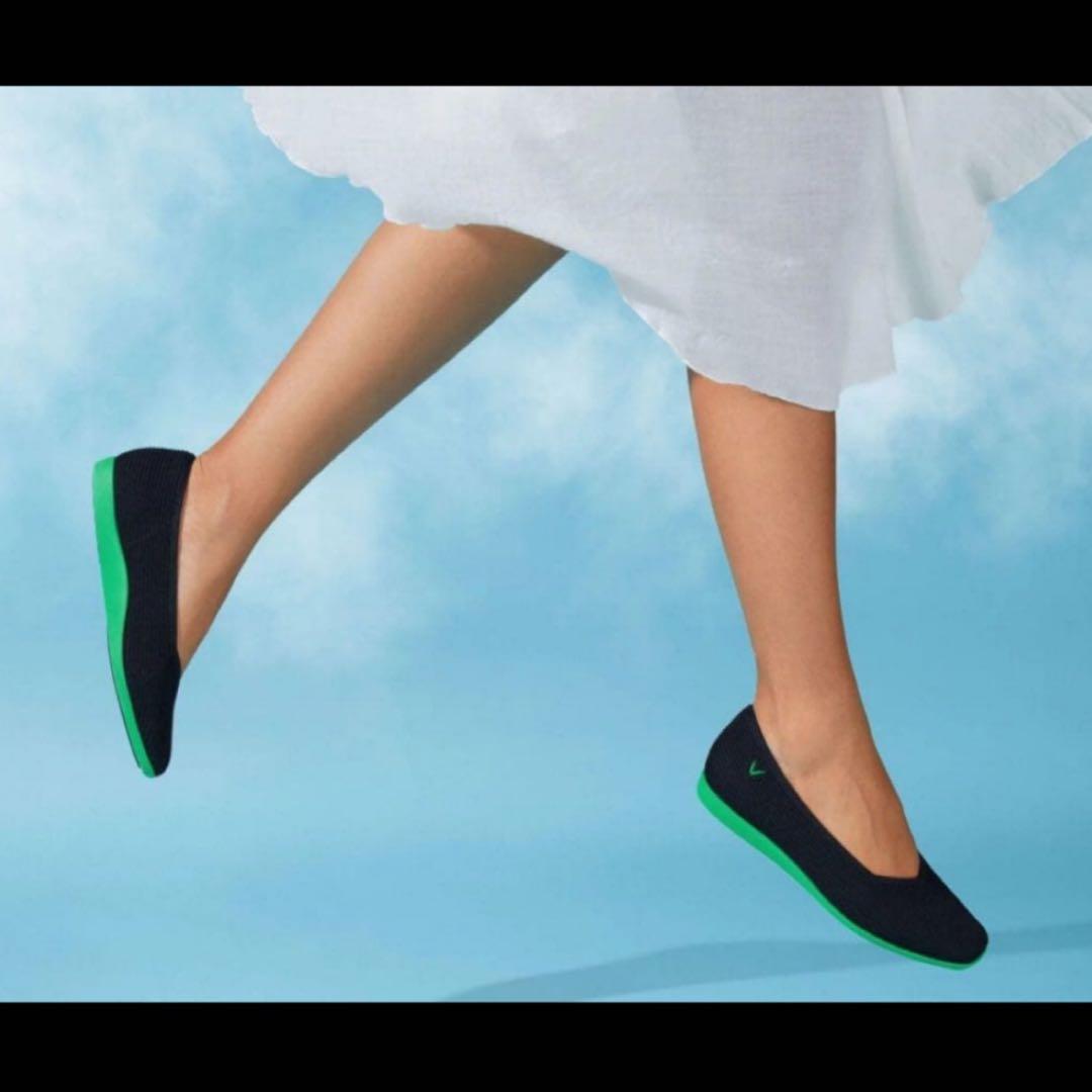 【yuu88】美品VIVAIA ビバイア スクエアトゥ 超軽量 フラット