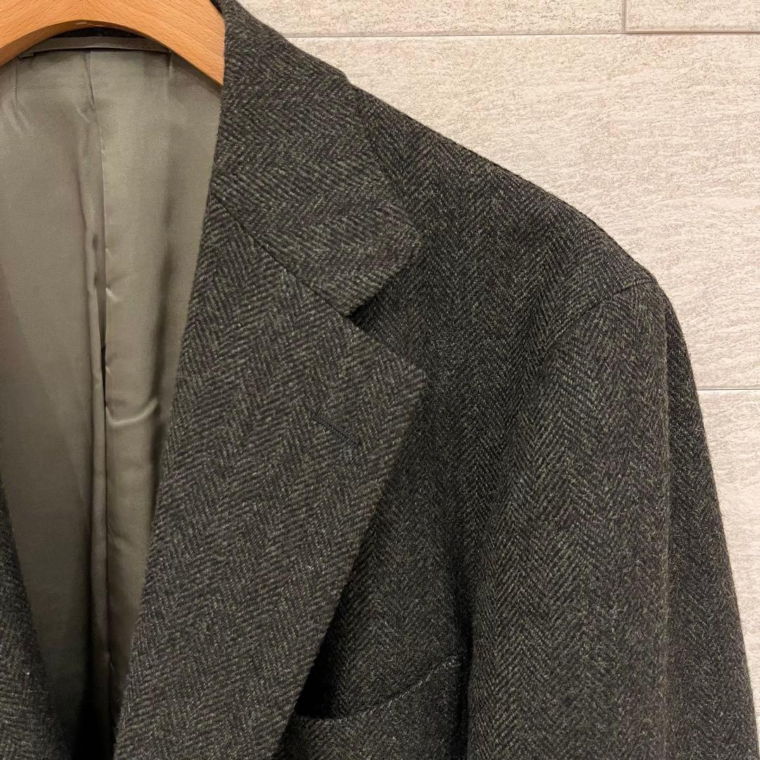 BEAMSF ダークグリーン ツイードジャケット