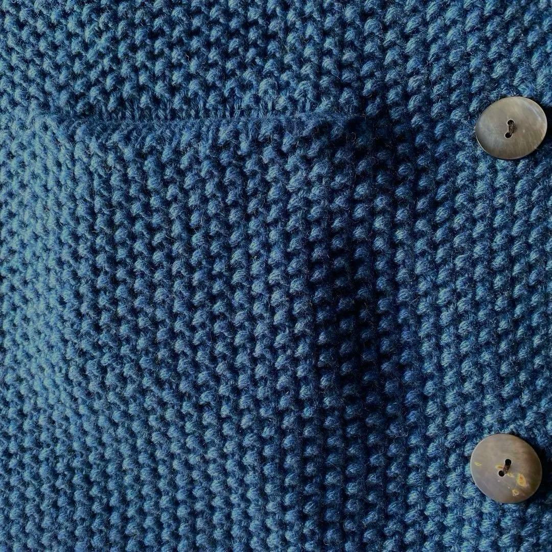 ソソット　鹿の子編み　ニットコート　美品　ナチュラン