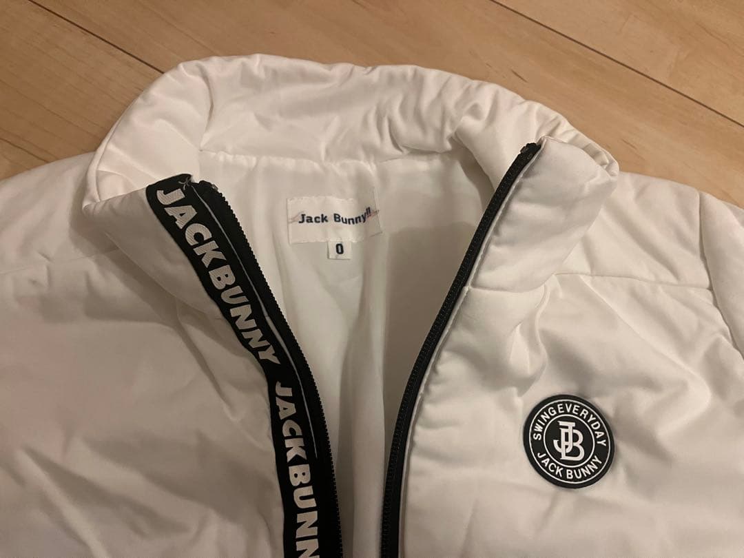 JACK BUNNY ダウンジャケットホワイト 0 ネック・レッグウォマーセット