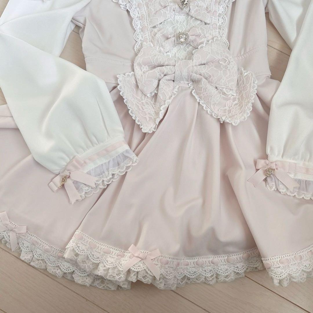 LIZ　LISA 【トリプルリボン フリルセットアップ】ピンク